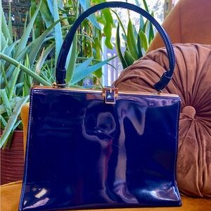 Elegant Navy Blue Handbag